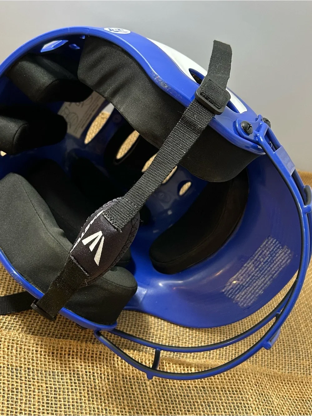 RIP-IT Softball Blue and White Batting Helmet S/M 6 6 7/8